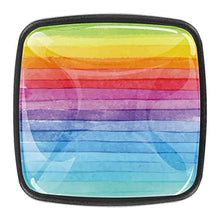 Strisce arcobaleno 4 PCS Pomelli per Porta, Pomolo per Mobile, Pomelli per Mobili con Viti, Maniglia per Armadietto, Pomelli per Porta, Pomelli per Cassetti per Porta, Armadio, Cassetto e Credenza
