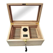 XINBO Cigar Humidor, può Contenere Circa 150 sigari, Legno Solido Cigar Box, con igrometro e umidificatore