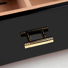 Getrichar Sigaro humidor Cedro Legno Alto Lucido Fibra di Carbonio Fibra di Sigaro humidor Cedar Legno Sigaro Sigaro humidor