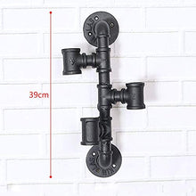LHQ-HQ Vino Wine Rack Holder Home Decor Bagagli Wine Rack Ferro battuto a Parete invertito Wine Rack Sicuro e Stabile Antiscivolo Holder Vino
