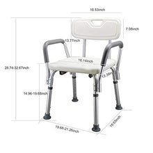 Sedia da bagno per gli anziani Sedia da doccia Bagno Sgabello da bagno antiscivolo Sedia da bagno per le donne incinte Sgabello da doccia-Blu