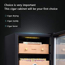 Cigar Cabinet Costante di Temperatura E umidità Sigaro Gabinetto delle Famiglie Cigar Gabinetto Cigar Box Small Mini Cigar Cabinet 82L Cigar Cabinet (Color : Black, Size : 45 * 45 * 74cm)