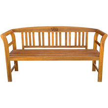 FAMIROSA Panchina da Giardino 157 cm in Legno Massello d'Acacia