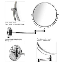 01 Specchio cosmetico galvanico, Specchio per Trucco telescopico Pieghevole in Rame HD, Decorazione Domestica per Camera da Letto