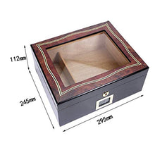 YUTRD ZCJUX Legno Cigar Box Desktop Humidor - Cigar Box Desktop Cedar Humidor Trasparente Glass Window buona Tenuta