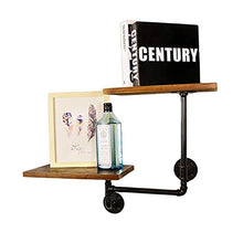 MoDi Wine Rack Retro Style Industriale Tubo di Acqua a Parete Vino Rack (L68CM * W20CM * H48CM)