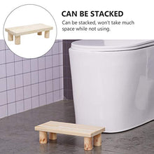 WINOMO Bambini Sgabello di Legno WC Potty Training Bagno Cucina Sgabello Comodino Sgabello Passo per I Bambini Adulti