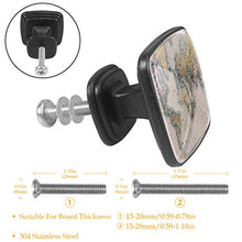 Mappa d'epoca 4 PCS Pomelli per Porta, Pomolo per Mobile, Pomelli per Mobili con Viti, Maniglia per Armadietto, Pomelli per Porta, Pomelli per Cassetti per Porta, Armadio, Cassetto e Credenza