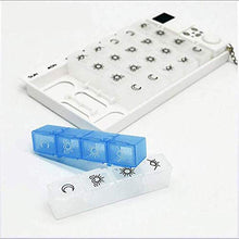Scatola dispenser per pillole allarme medicina elettronica promemoria organizzatore da viaggio bianco