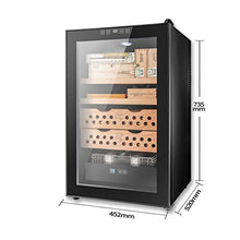 EVEN Cedar Humidor Cigar Cooler con capacità di 400 sigari, Controllo della Temperatura Intelligente, Raffreddamento Dual-Core