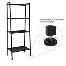 LYM &ripiano di stoccaggio Libreria, scaffale Scala Floreale mensola portaoggetti mensola Bagno scaffale Metallo scaffalatura Balcone -4 Strati Scaffale di Finitura