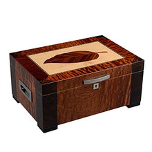 Minmin Cigar Box Humidor Cedar Wood Luxury grande capacità del cassone Fumo Idratante scatola marrone, 380x290x160mm accessori del sigaro (Size : 380x290x160mm)
