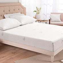 Coprimaterasso Aloe Vera con Elastico perimetrale e Angoli, Tessuto Jacquard Bielastico, in diverse misure e colori (bianco, Matrimoniale)