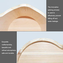 NUBAOgy Barile Del Bagno Del Piede Dell'abito Profumato, Barilotto Di Pedicure, Bacino Del Piede Di Legno, Bacino Di Pedicure, Vasca Del Piede Di Legno Solido, Adatto Ad Alberghi, Casa, 38 * 48 * 33cm