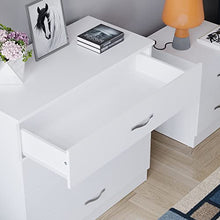 Vida Designs, cassettiera con 4 cassetti Riano, con Maniglie e Guide in Metallo, con Supporto Unico Anti-ribaltamento, per Camera da Letto