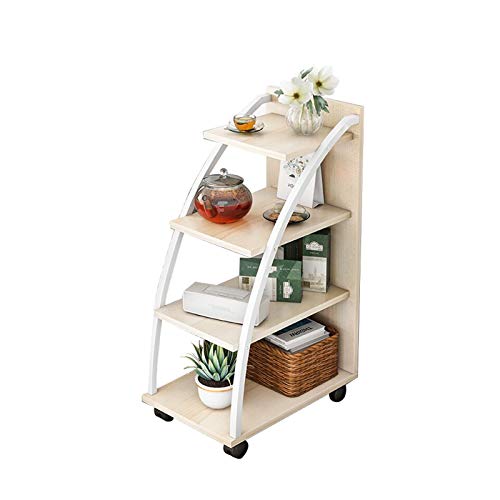 WangQ Quattro strati Modern Minimalist multi-funzione mobile mobile carrello mobile multistrato divano divano angolo salotto soggiorno tavolino da cucina cucina mensola di mensola di una varietà di sc