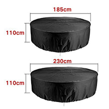 HUACHENG Coperture Nere   Impermeabili Oxford Vimini Divano Protezione Giardino Patio Pioggia Neve Antipolvere mobili da Giardino per Esterni Copertura Antipioggia-Nero, 204x60cm