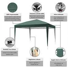 Tenda Gazebo 3x3 Impermeabile Gazebo Giardino Pieghevole per Eventi Feste e Matrimoni con Borsa per Trasporto