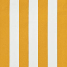 VidaXL - Tenda da sole retrattile, 100 x 150 cm, giallo e bianco