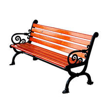 outdoor product Panca da Giardino con Panca da Giardino,Panca da Giardino per Giardino A 3 Posti,Panca da Esterno con Schienale E Braccioli,Seduta in Legno Massello Anticorrosivo in Ghisa