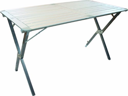 HIGHLANDER, Tavolo da Campeggio, Argento (Aluminium Matte Finish), Taglia Unica