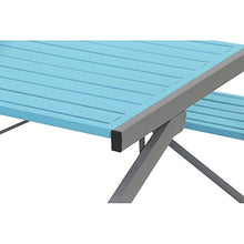 Siena Mybalconia 980942 Flip Flop Bench, Antracite/Sky Blue Acciaio/Antracite/Sky Blue
