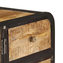vidaXL Credenza Vintage Armadietto Madia Arredo Casa Cassettiera Dispensa Vetrina Arredo Soggiorno Armadio Arredamento Legno Massello di Mango
