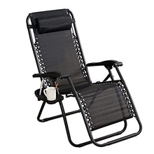 LINGZE Lettino Prendisole, sedie reclinabili Relax con portabicchieri e Porta Telefono, poggiatesta Regolabile, Sedia Portatile da Campeggio per Spiaggia da Giardino all'aperto