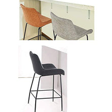 LF- Bar Stool Bar Stool, Sgabello Alto, Bar Chair Casa seggiolone Indietro Bar Stool semplicità (Color : Gray)