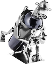Brubaker Titolare Bottiglia di Vino Supporto Diver con Fotocamera Oggetto Decorativo Metallo con Biglietto d' Auguri per Vino Regalo