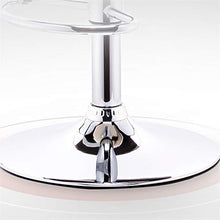 Set di Sgabelli in Pelle PU Set di 2 Sgabelli A Barre Girevoli da Cucina A Domicilio con Schienale, Sedie Ad Alto Bar White-High Stool -Large