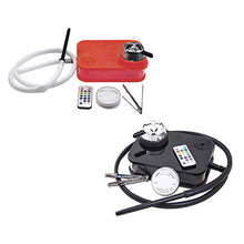 UTDKLPBXAQ Set di Narghilè Shisha Portatile con Narghilè a Libro in Acrilico con Luce a LED Include Accessori per Narghilè per Fumatori