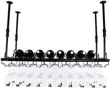 FWZJ Wine Lovers/Simple Style Iron Hanging Wine Glass Rack Ceiling Decoration Shelf Bars,Restaurants,Kitchens/Wall-Mounted Wine Racks/Hanging Wine Bottle Holder/Bar Floating Shelf