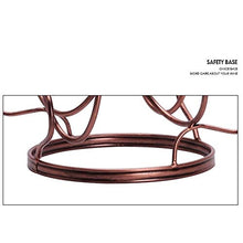KDOAE Portabici da Tavolo 6 calici di Vetro Rack Supporti Tavolo Vino Bagagli Montanti Bronzo for Piccoli Zona Bar con 2 Bottiglie Free Standing controsoffitto del Vino del Metallo per Cabinet Bar