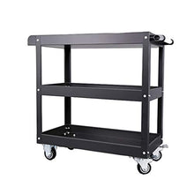 YIN YIN Carrello per Ripiani Carrello for Ripiani, scaffale for Soggiorno in Metallo Robusto Robusto Multistrato for Camera da Letto Mobile for Passeggino Mobile, Nero, 71X36X76 cm Carrello a rulli