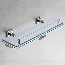 GDFEH Scaffale per Il Bagno Scaffale per disabili Montaggio a Parete Bagno Stampaggio Organizer Shelf Scaffale in Vetro temperato