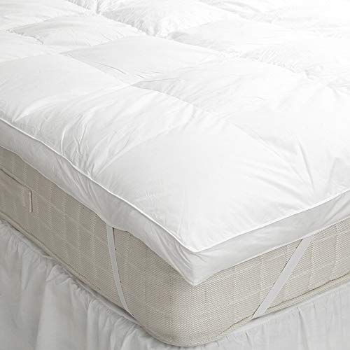 Linens Limited Copertura Materasso - Penna e Piuma d’Oca, Bianco, Singolo