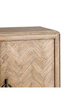 DenZZO - Cassettiera in legno di Mindi naturale, manici originali Cosy
