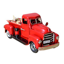 STOBOK Camion Rosso Veicolo Modello di Auto Regalo di Auto d'Epoca di Natale Regalo per Bambini Giocattolo Decorazione di Festa