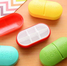 BGSFF Portapillole per Capsule Organizer per farmaci Scatola per Pillole settimanale Carina e Creativa Portapillole per Tablet Portapillole da Viaggio Portatile Rosso