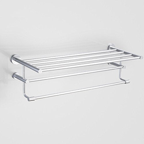 Portasciugamani in alluminio spazio multi-funzione bagno rack a tre livelli combinazione piastra in alluminio semplice portasciugamani rack
