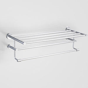 Portasciugamani in alluminio spazio multi-funzione bagno rack a tre livelli combinazione piastra in alluminio semplice portasciugamani rack