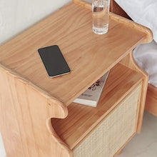 YWSZJ Mobili Camera da Letto Comodino Stile di Legno Solido in Rattan Comodino Divano Fianco del Mobile