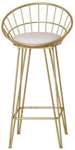 ZCY Mobili Soggiorno Sgabelli 17,7"/25,6" / 29,5"Sgabelli Imbottiti in Ecopelle | Sedia da Pranzo in Metallo Stile Moderno per Pub/ristoranti/cucine domestiche