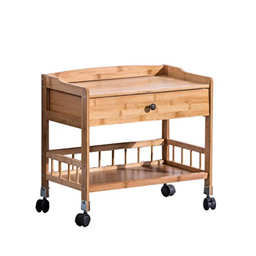 Comodini Bamboo Comodino con cassetto dell'organizzatore Governo di immagazzinaggio Modo Mini scrittorio della Tabella da Letto Comodino con puleggia Mobili Creativo Comodini Letto