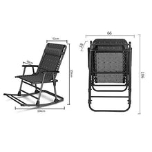 ZHANGYY Sedie a Sdraio per Patio Sedia a Dondolo in Metallo per Patio Esterno, Sedia a Dondolo da Campeggio Pieghevole con Schienale Alto Sedie a Dondolo Moderne con braccioli rigidi, Supporto 400 l