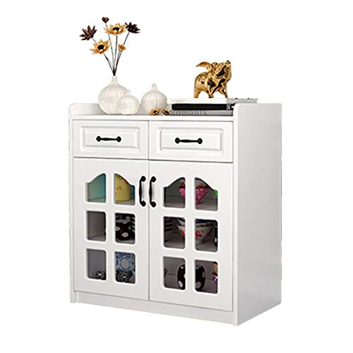 XuZeLii Credenza Credenza Governo di immagazzinaggio di Legno 2 Porte for la Sala da Pranzo Soggiorno Adatto per Camera da Letto E Soggiorno (Color : White, Size : 80x40x90cm)