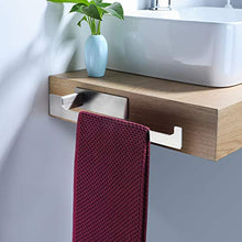 RUICER Porta asciugamani da bagno, senza viti, autoadesivo, per bagno e cucina, in acciaio inox
