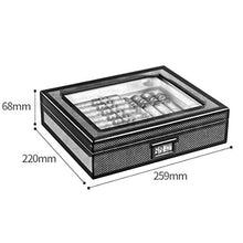Cigar Box, Cigar Humidor, Legno di Cedro Cigar Box, umidificatore, Grande capacità del Modello in Fibra di Carbonio Alta qualità (Size : 25.9x22x6.8cm)