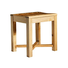 Accessori da bagno - Bagno impermeabile antiscivolo Stabile Sicurezza Comfort Bath Chair cambiare le scarpe Sgabello anziani / disabili / incinta di legno solido superficie curva presidente Max.250kg